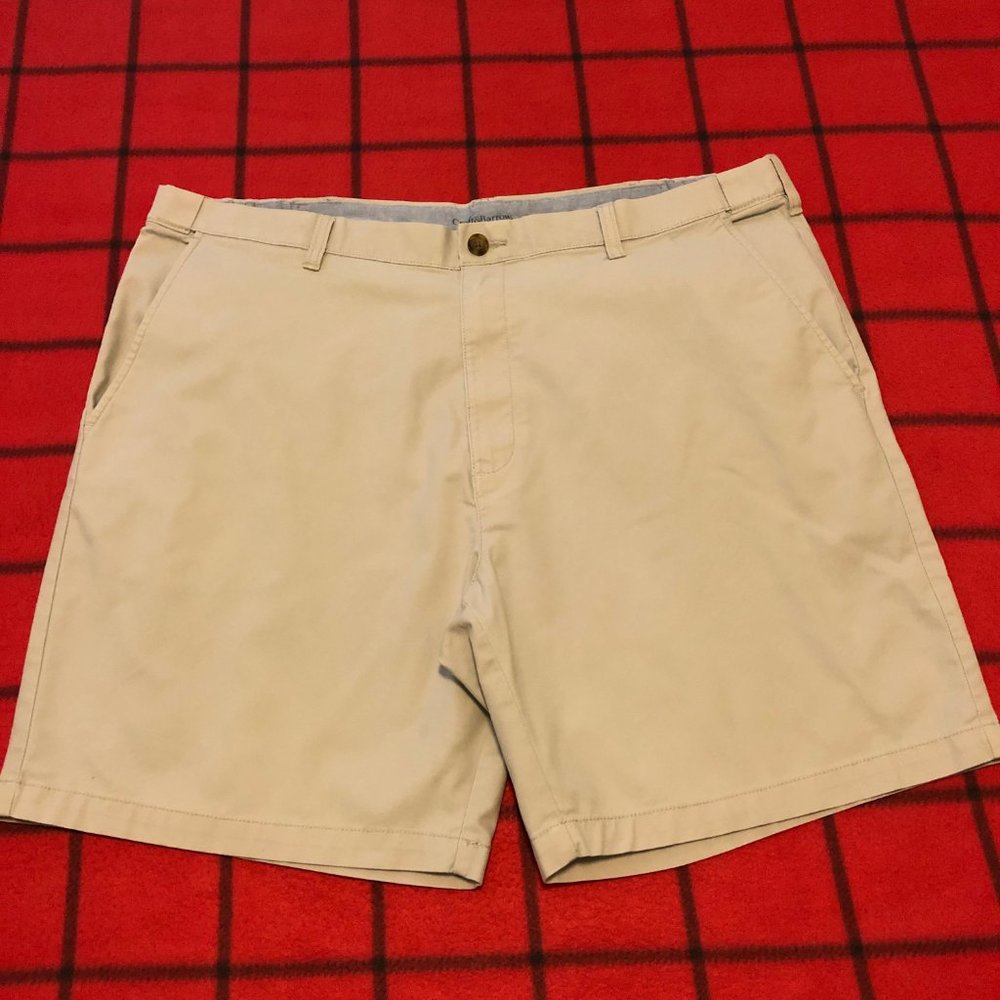 C&B Men's 44 Expandable Waist Khaki Outdoor Shorts